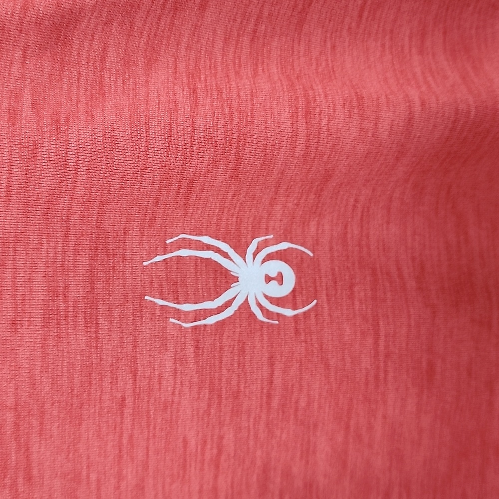 SPYDER ACTIVE MEN'S LARGE TSHIRT WITH HOODIE, RED COLOR - Picture 6 of 13